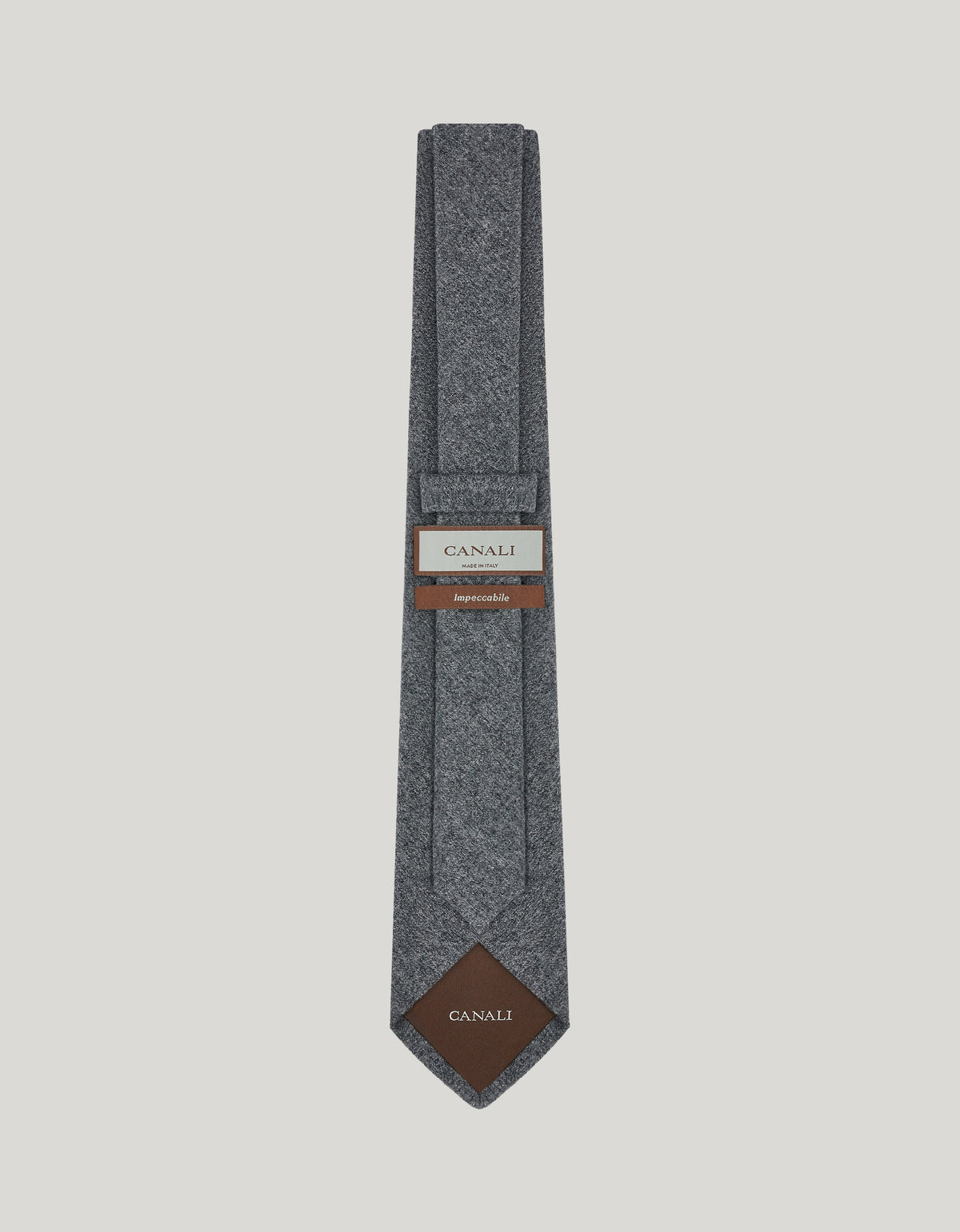 Gray Canali Impeccabile wool tie