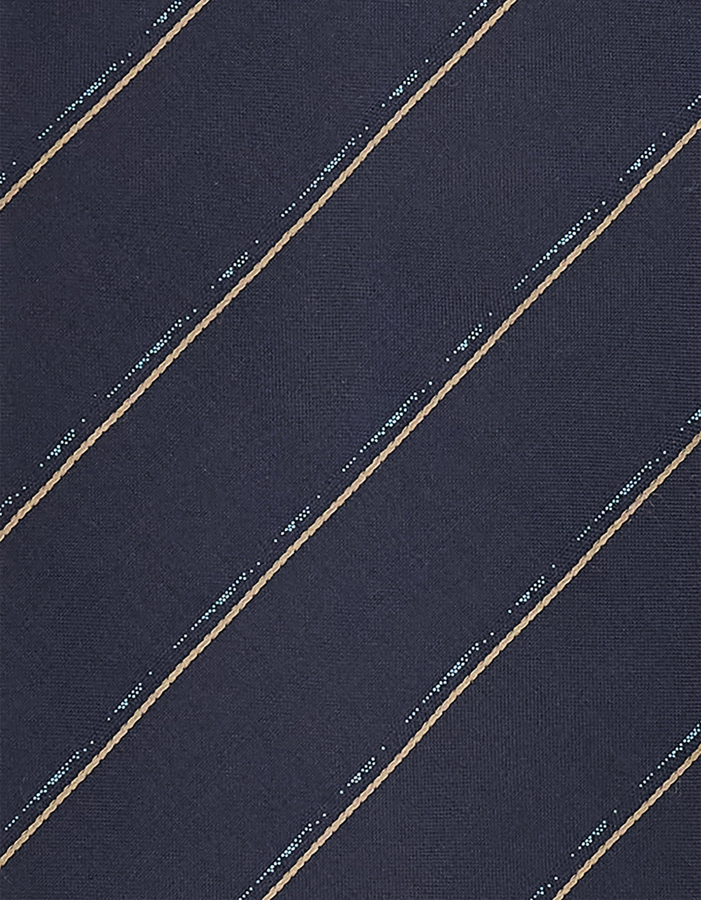 Blue silk jacquard striped tie
