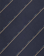 Blue silk jacquard striped tie