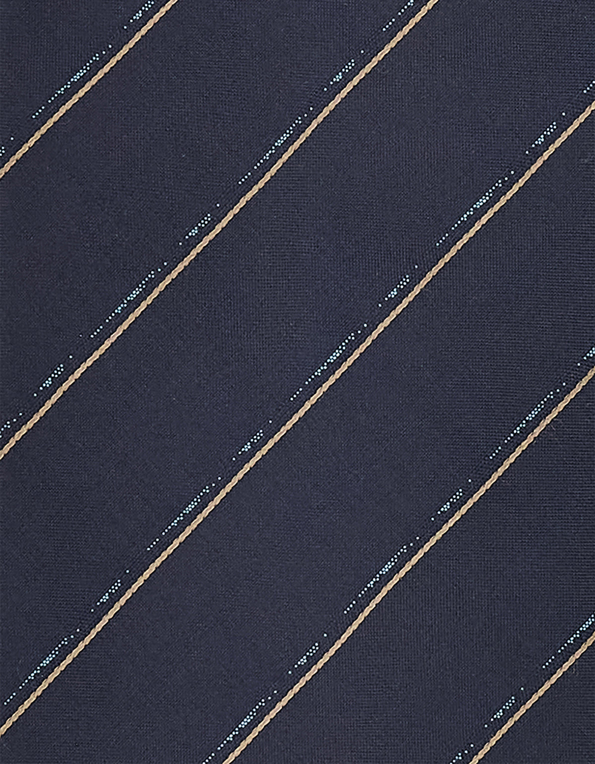Blue silk jacquard striped tie