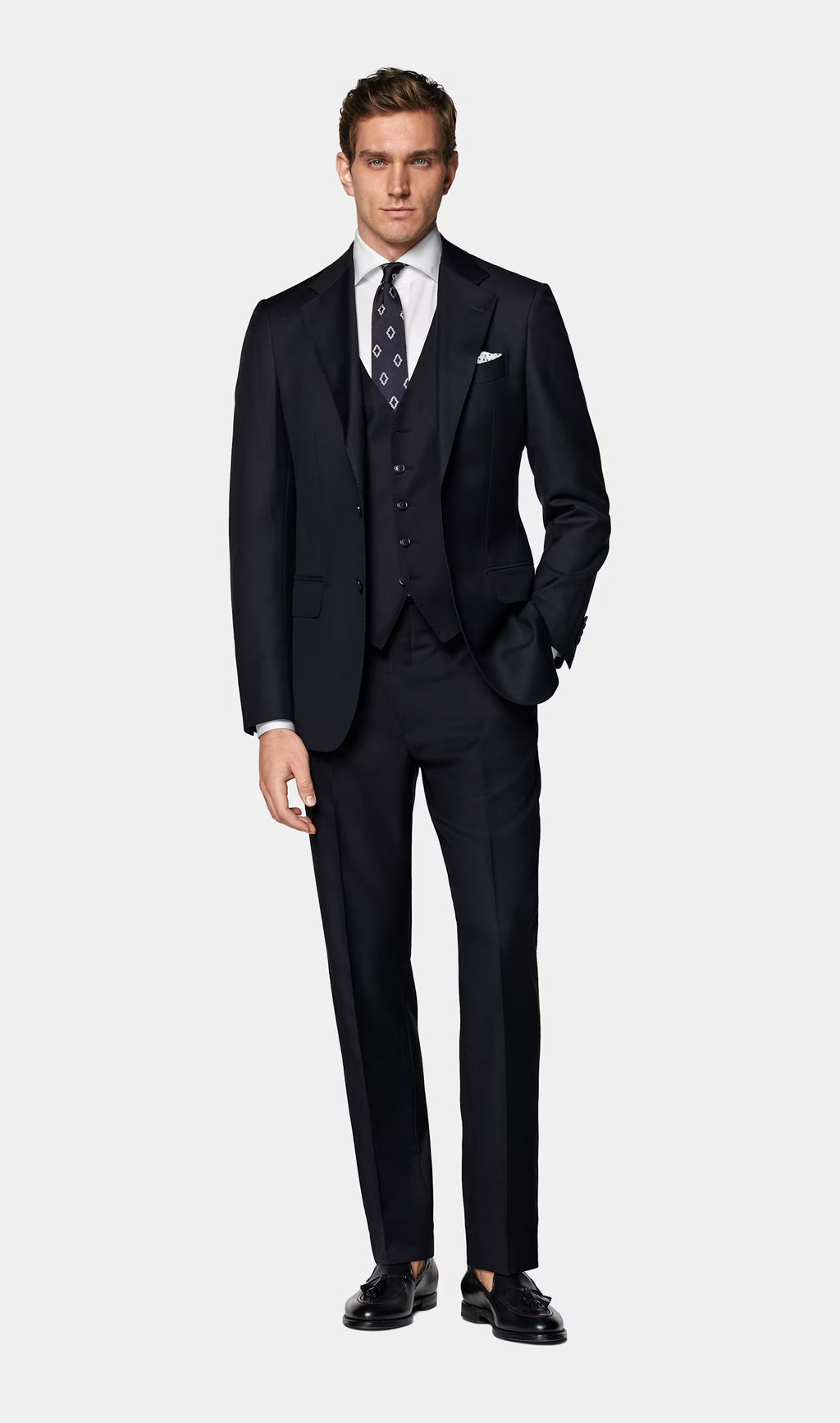Vest Navy · Pure S110's Wool · Vitale Barberis Canonico