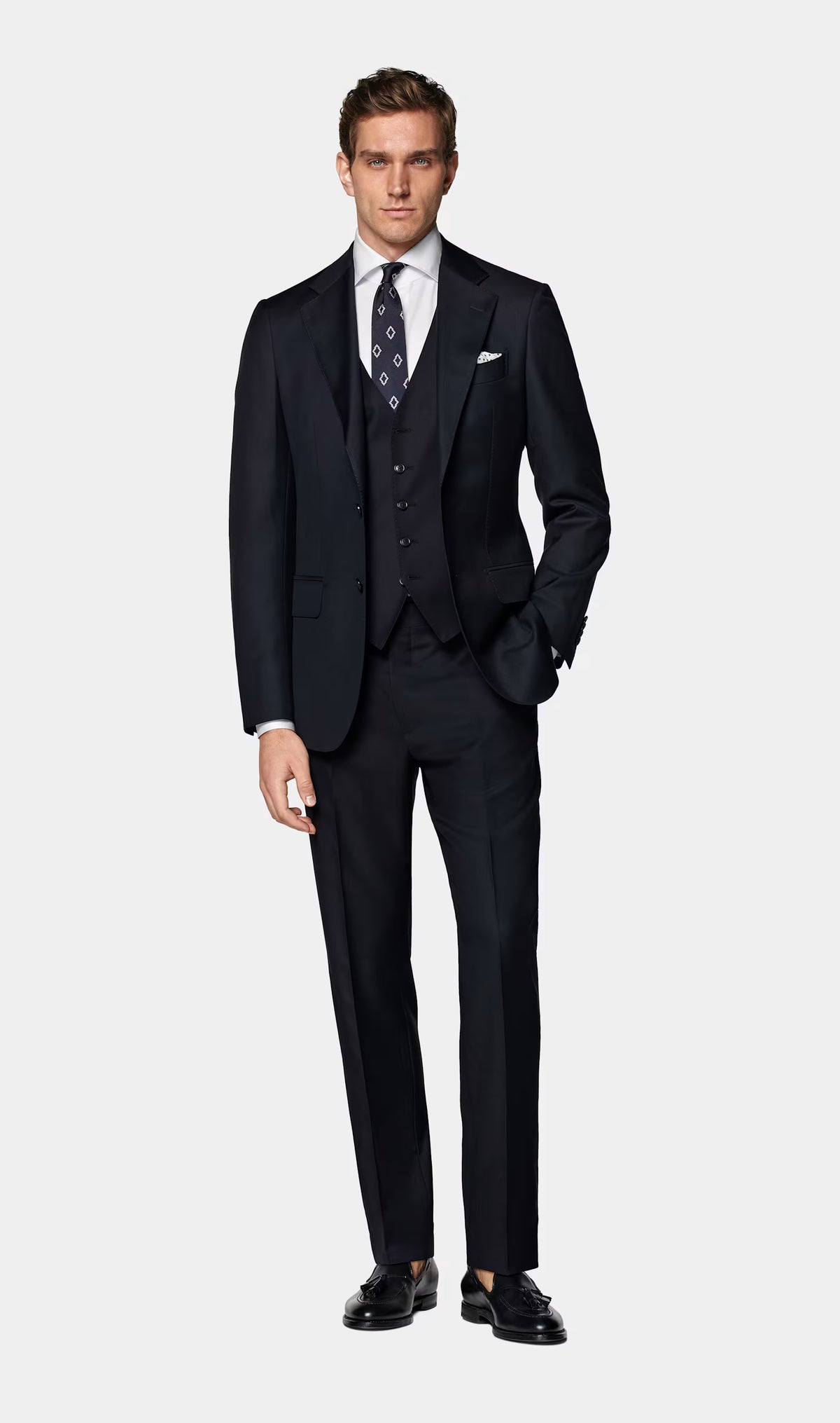 Vest Navy · Pure S110's Wool · Vitale Barberis Canonico