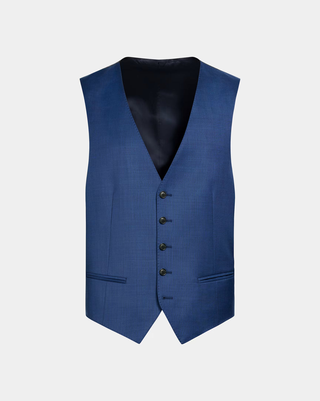Vest Mid Blue Sharkskin · Pure S110's Wool · Vitale